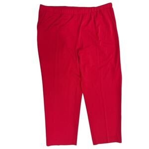 Allison Daley Woman 22WS Pants Crimson Red Traditional Fit Comfort Waist Pull-On